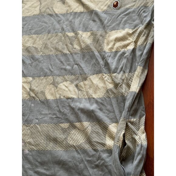 BAPE A Bathing Ape Long Sleeve Striped Shirt Small - Picture 11 of 14